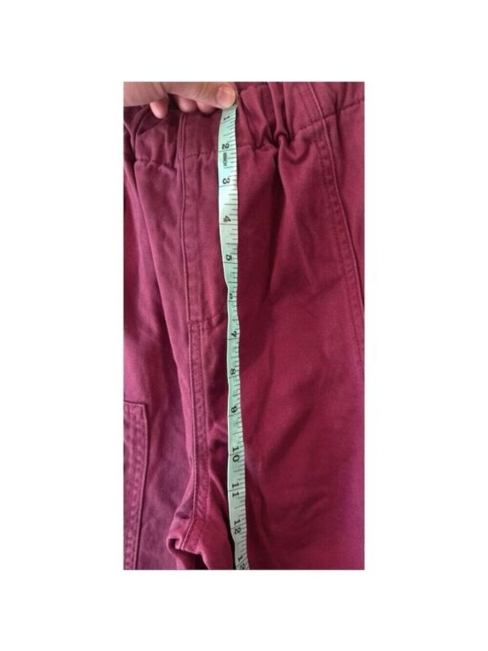 NWT Forever 21 Women's Size L Berry Cargo Joggers Woven Ankle Pants Burgundy - Picture 8 of 8